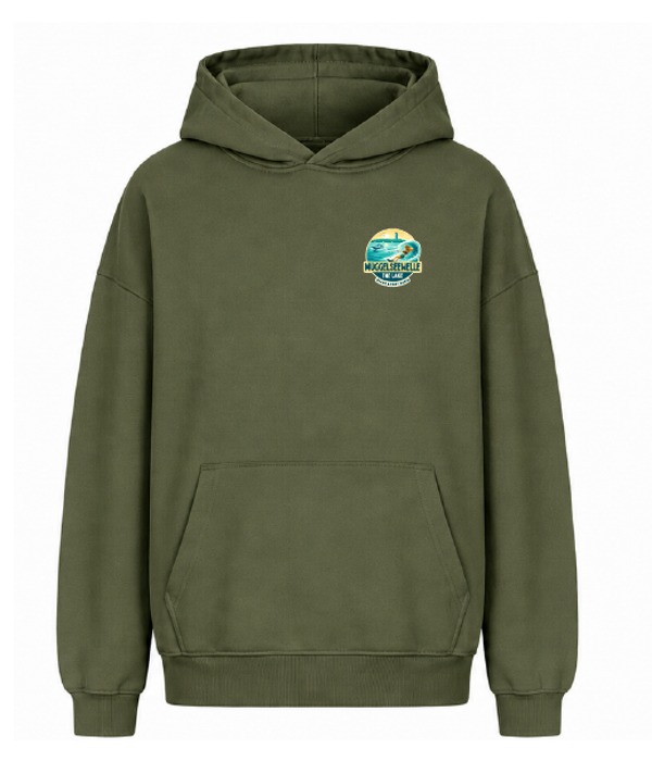 Outdoor Hoodie – Oliv – Vorderseite